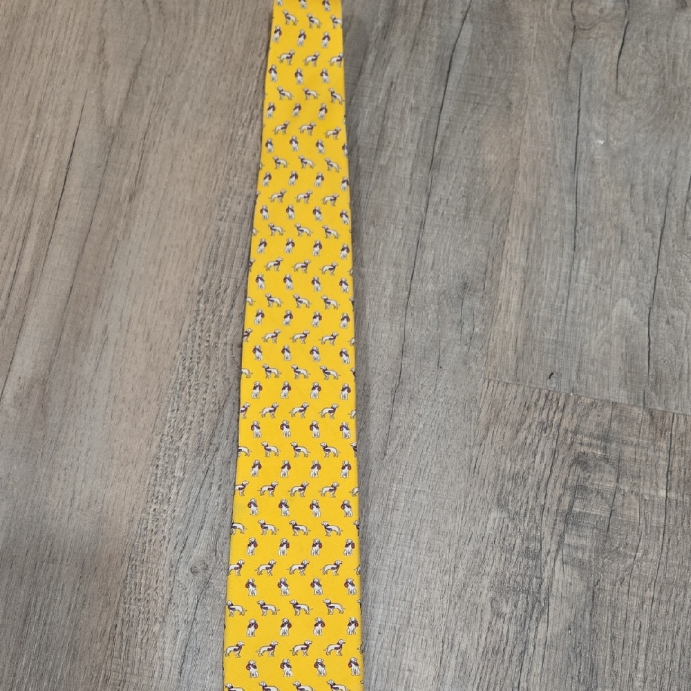 New!! Brooks Brothers Yellow Dog Men's Tie